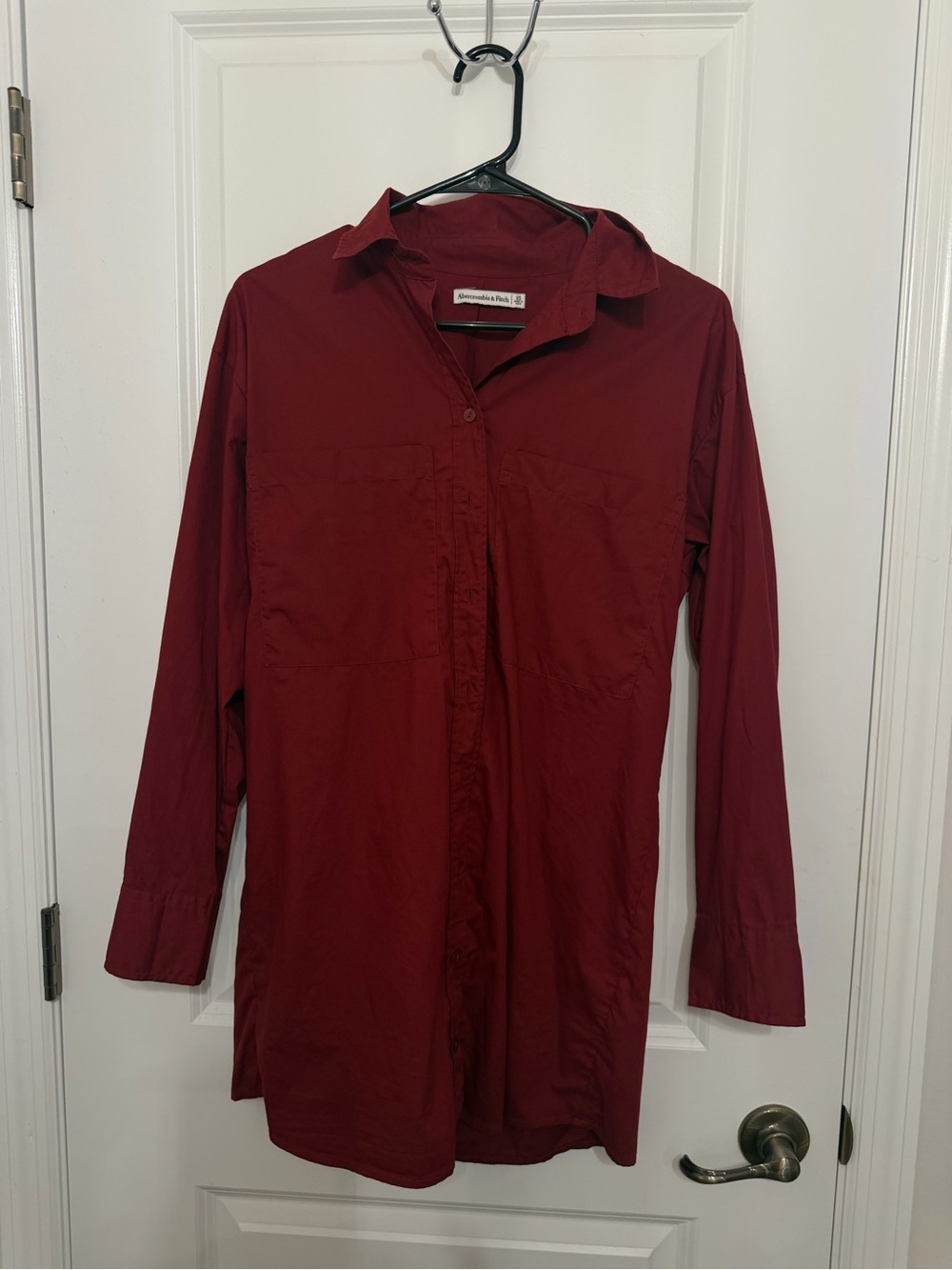 Abercrombie & Fitch Button-Down Dress - Wine